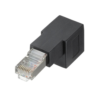 RJ-45L型変換アダプタ(上出し カテゴリ6A STP) ADT-RJ6A-LU