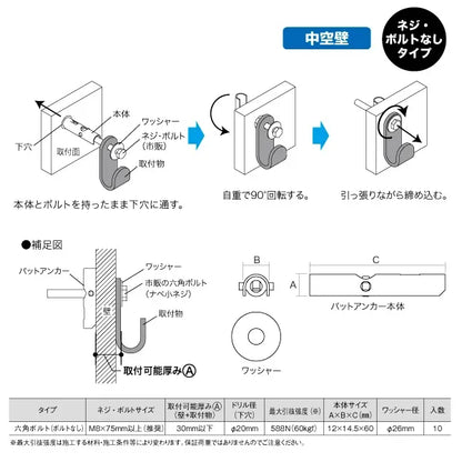 Pad Anchor (without bolts) AP-8N