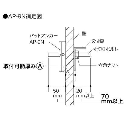 Pad Anchor (without bolts) AP-9N