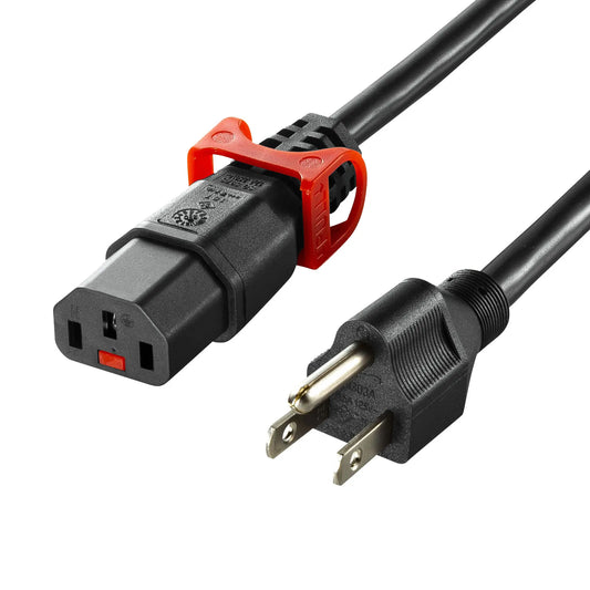 Anti-slip locking power cord lock plus (1m) APW15-515C13LP-10