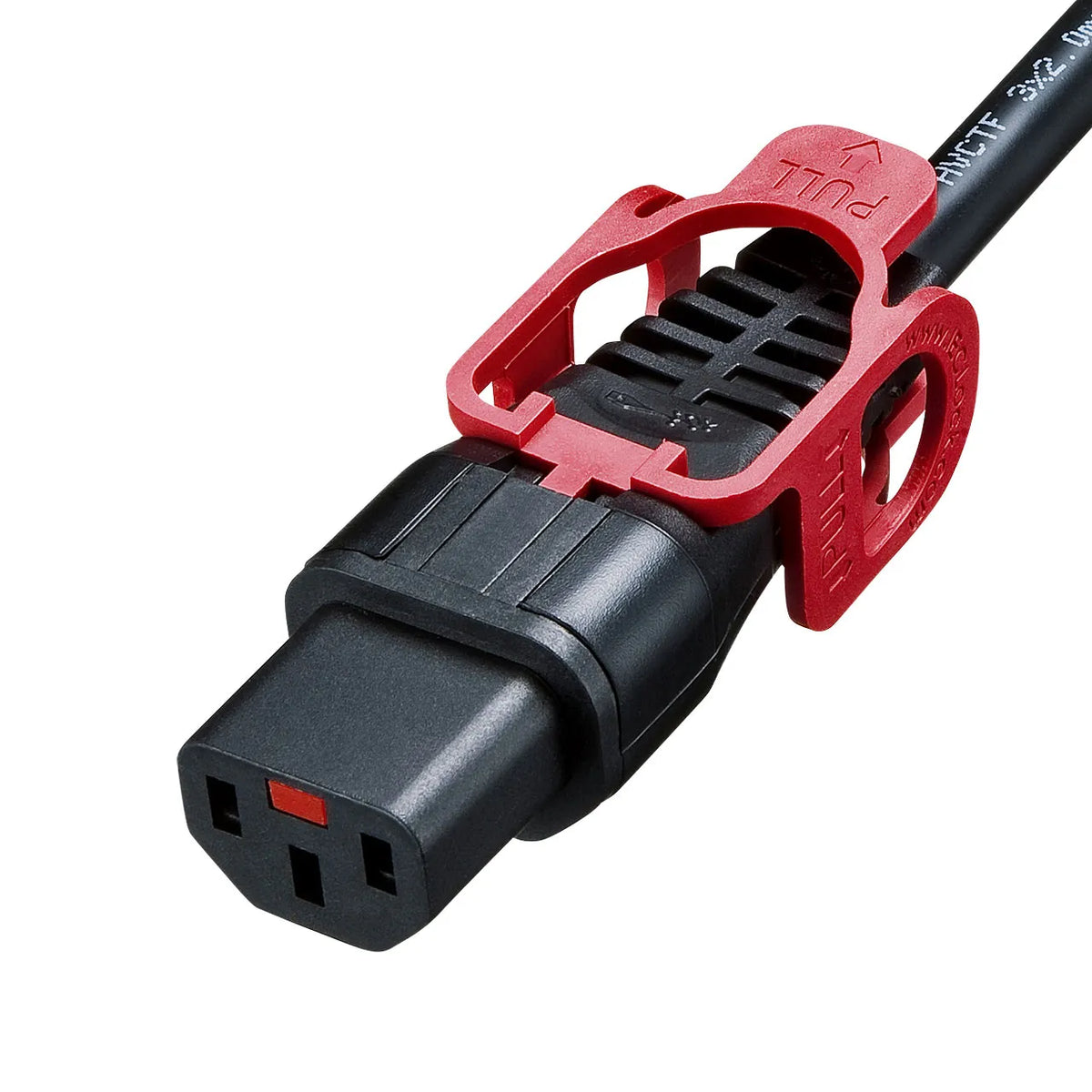 Anti-slip locking power cord lock plus (3m) APW15-C14C13LP-30