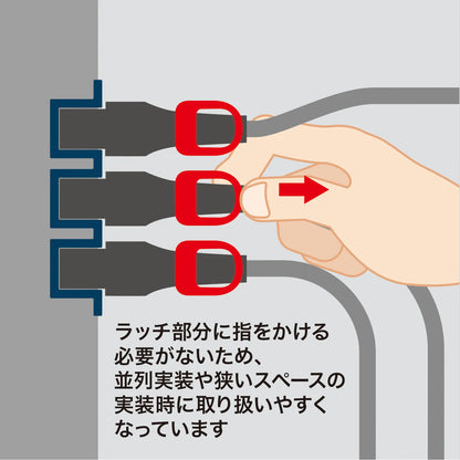 Anti-slip locking power cord lock plus (5m) APW15-C14C13LP-50