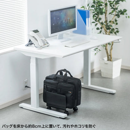 Bag stand with casters BAG-STN001BKN