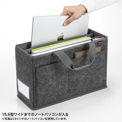 フェルトBOXバッグ BAG-TW9BK