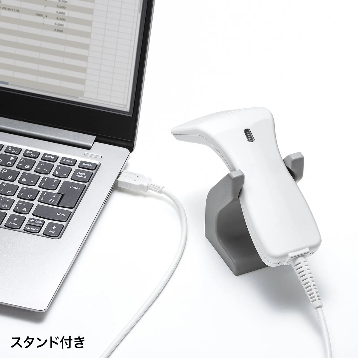 1次元タッチ式バーコードリーダー（抗菌タイプ） BCR-1D7W