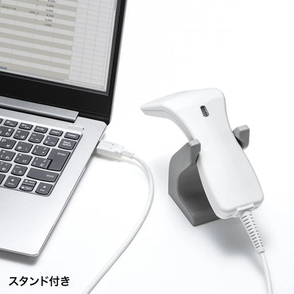 1次元タッチ式バーコードリーダー（抗菌タイプ） BCR-1D7W