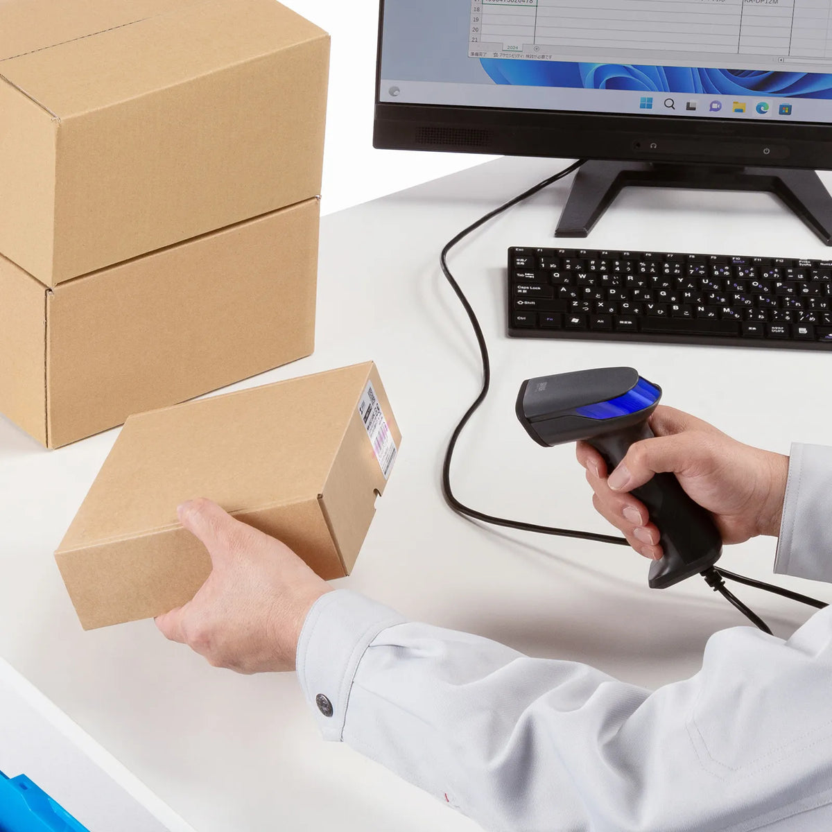 2D Barcode Reader (with stand, QR code compatible) BCR-2D10GY