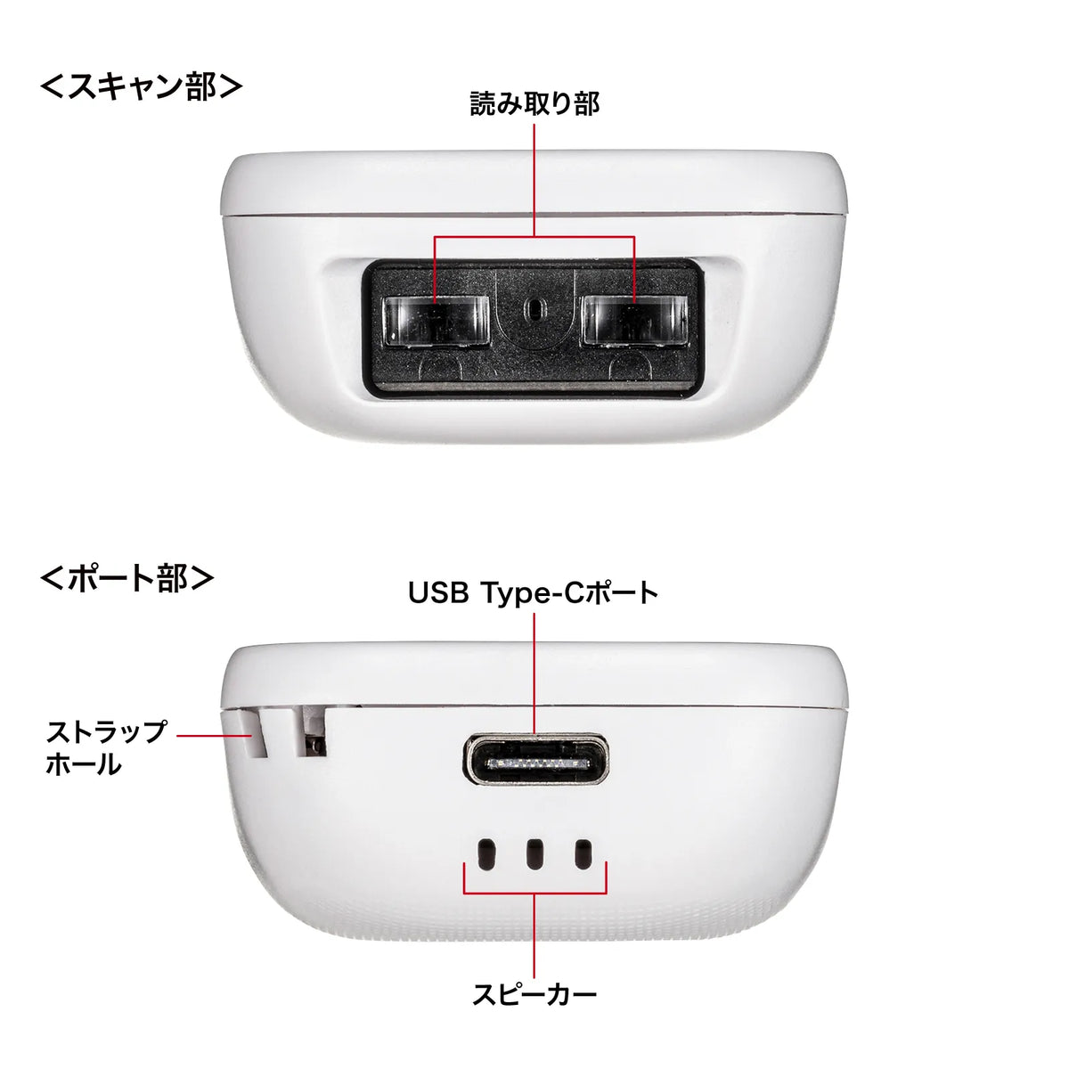 Bluetooth1次元バーコードリーダー BCR-BT1D8W