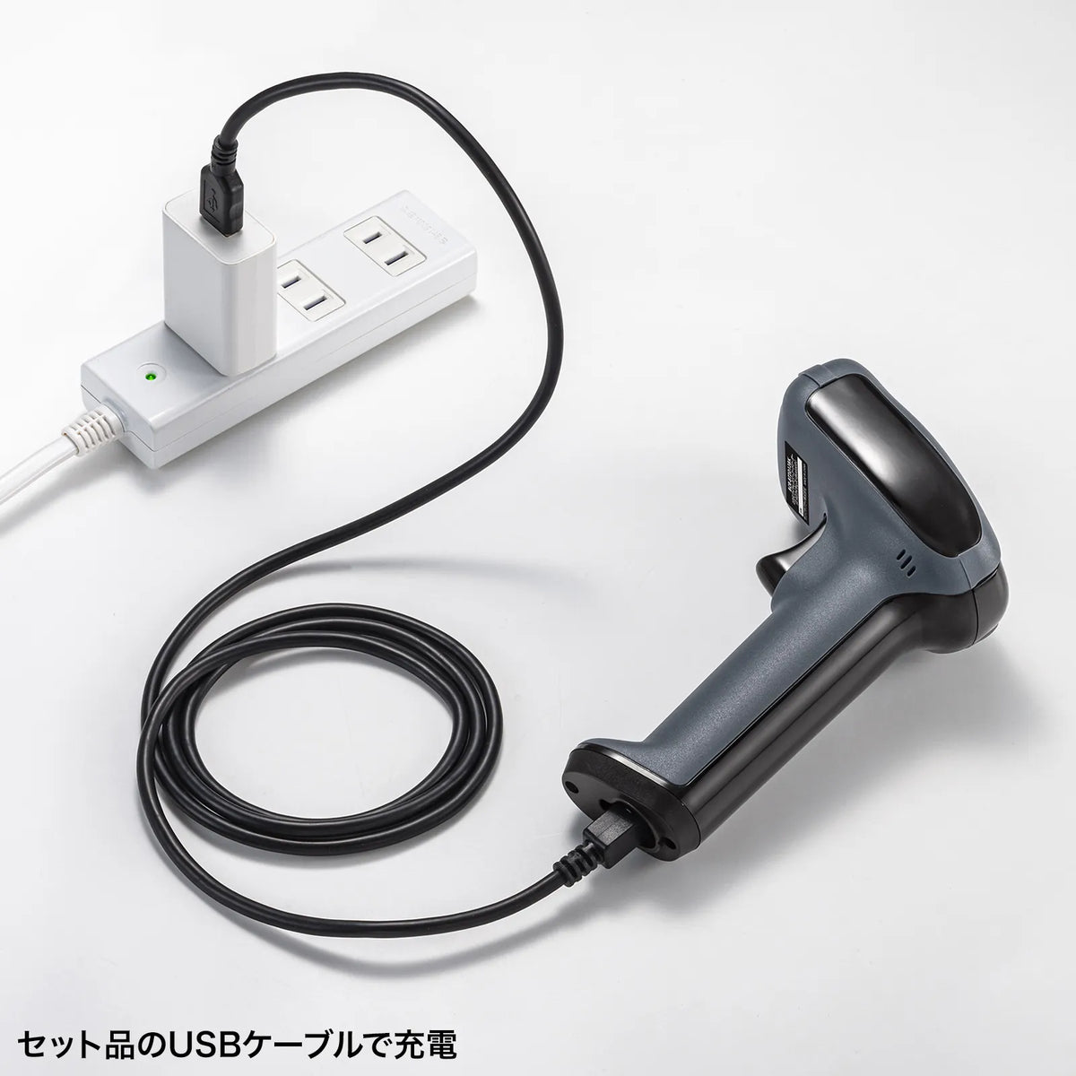 2次元ワイヤレスバーコードリーダー（2.4Gワイヤレス＋Bluetooth) BCR-BT2D13BK