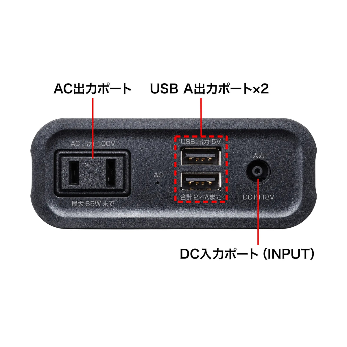 Mobile battery (AC/USB output compatible) BTL-RDC16