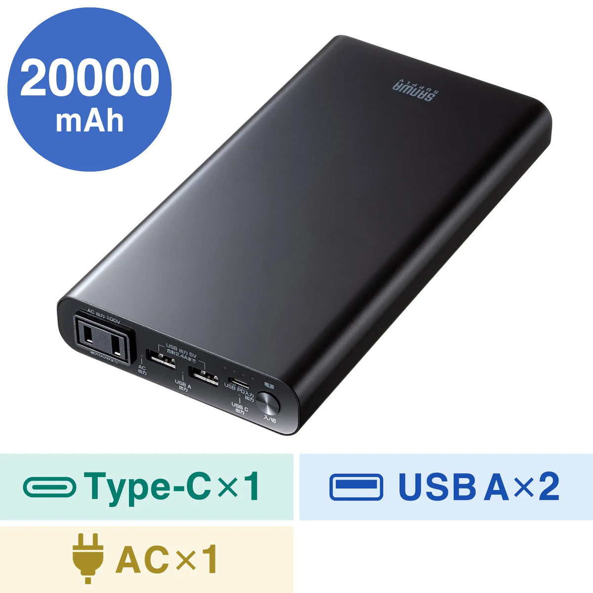 Mobile battery (20000mAh, AC65W, PD45W) BTL-RDC42