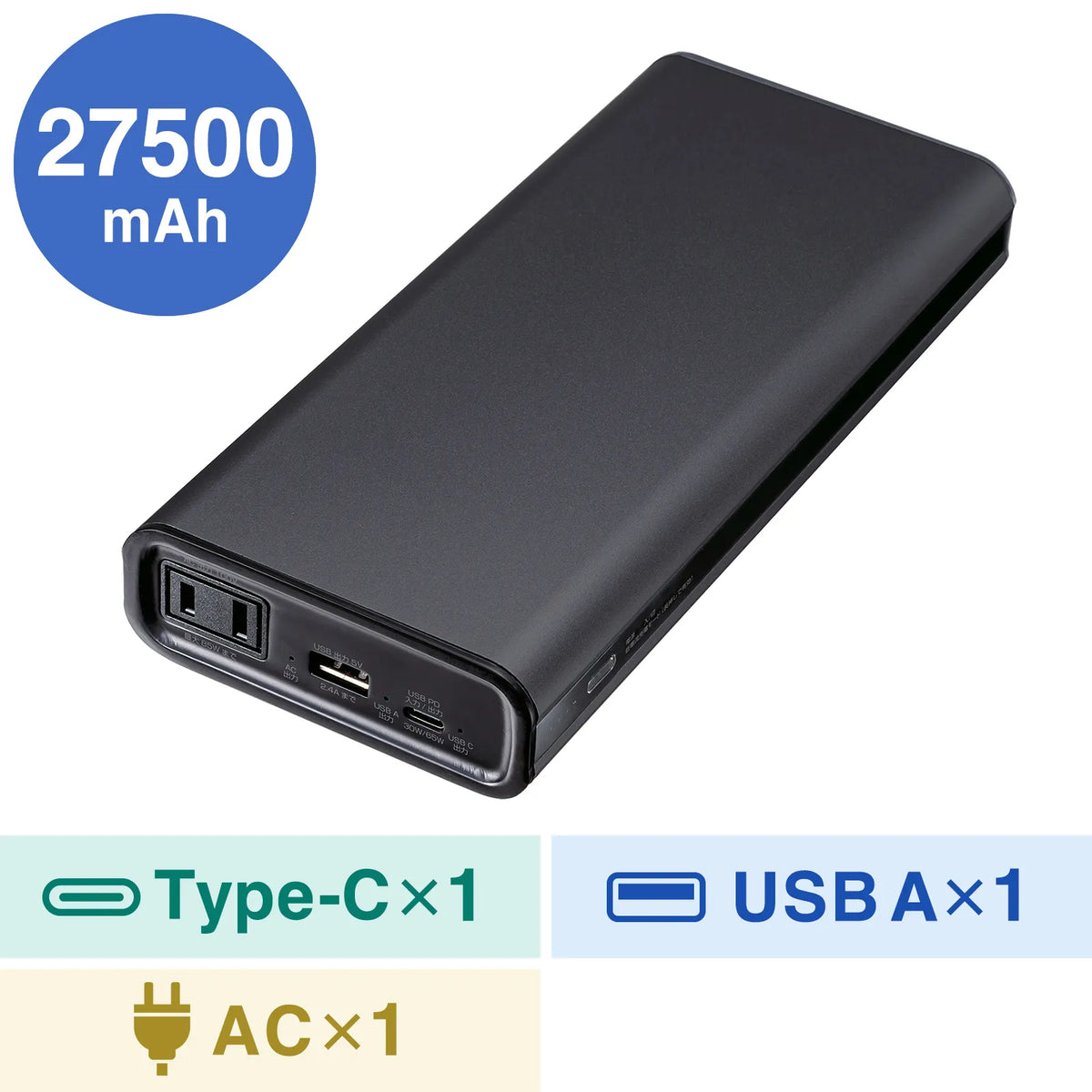 Mobile battery (27500mAh, AC85W, PD65W) BTL-RDC43