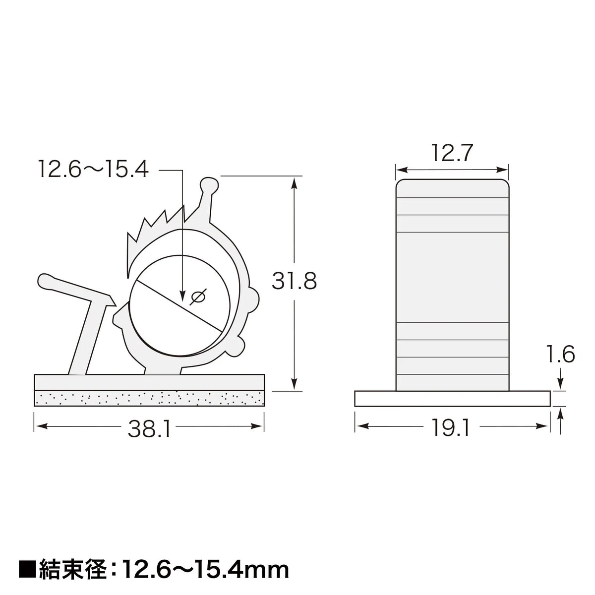 ケーブルクランプ CA-502N2