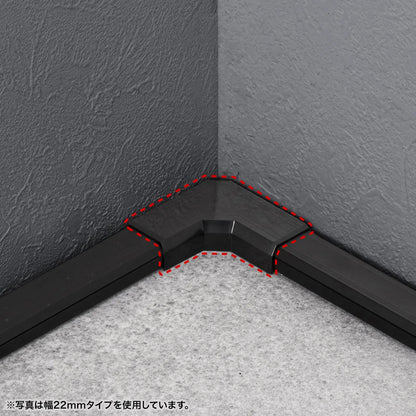 Cable cover for CA-KK17BK (L-shaped, black) CA-KK17BKL