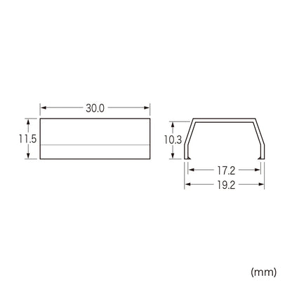 CA-KK17MW用ケーブルカバー（直線、ミルキーホワイト） CA-KK17MWJ