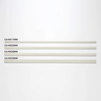 Wall-mounted cable molding (17mm width, square shape, milky white) CA-KK17MW