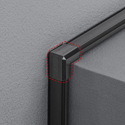 Cable cover for CA-KK22BK (22mm width, protruding corner, black) CA-KK22BKD
