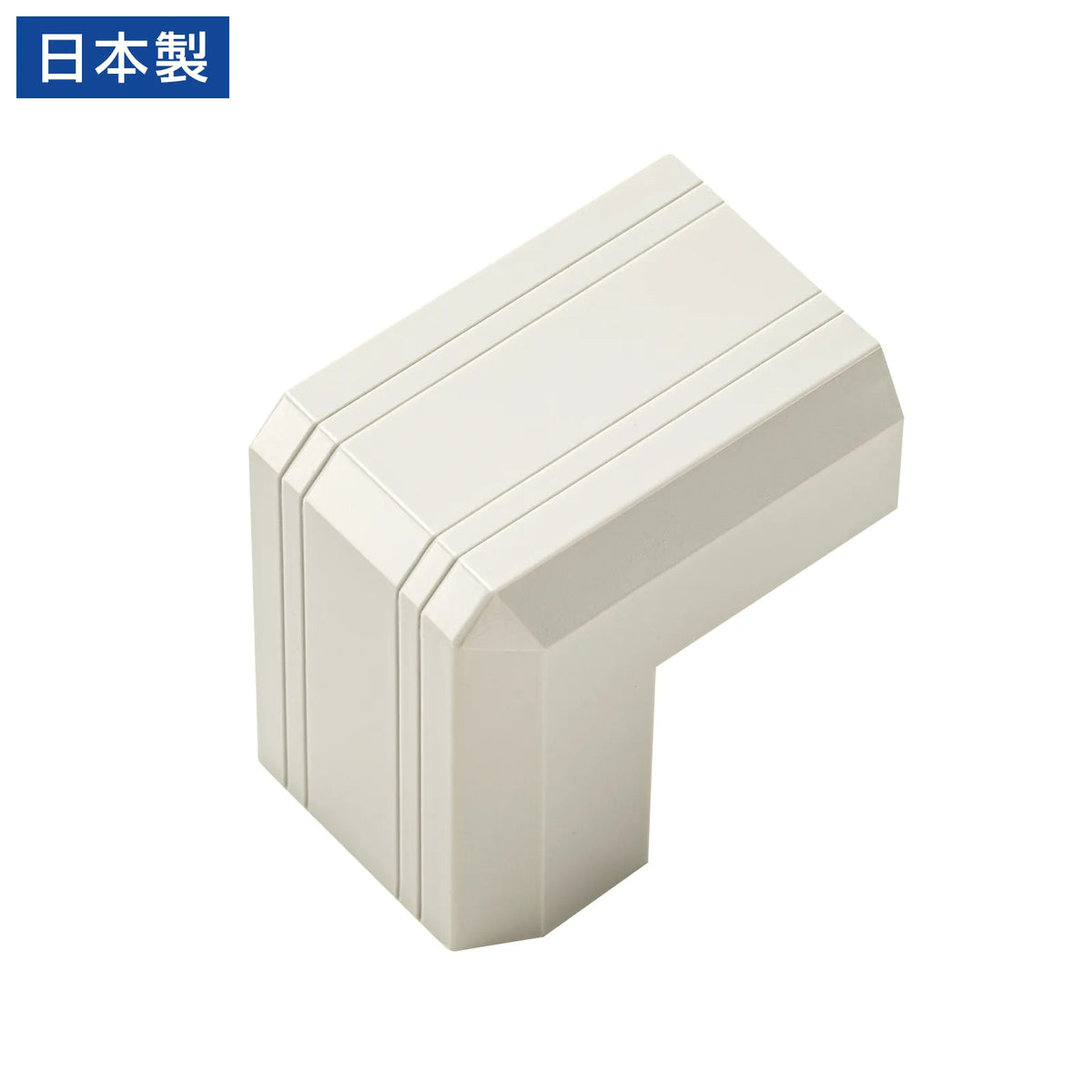 Cable cover for CA-KK22MW (22mm width, protruding corner, milky white) CA-KK22MWD