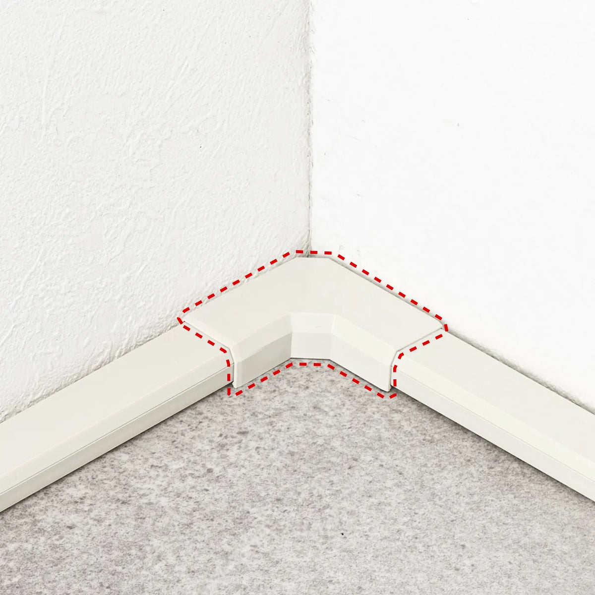 Cable cover for CA-KK22MW (L-shaped, milky white) CA-KK22MWL