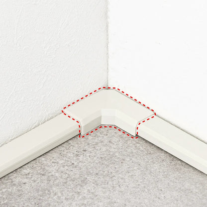Cable cover for CA-KK22MW (L-shaped, milky white) CA-KK22MWL