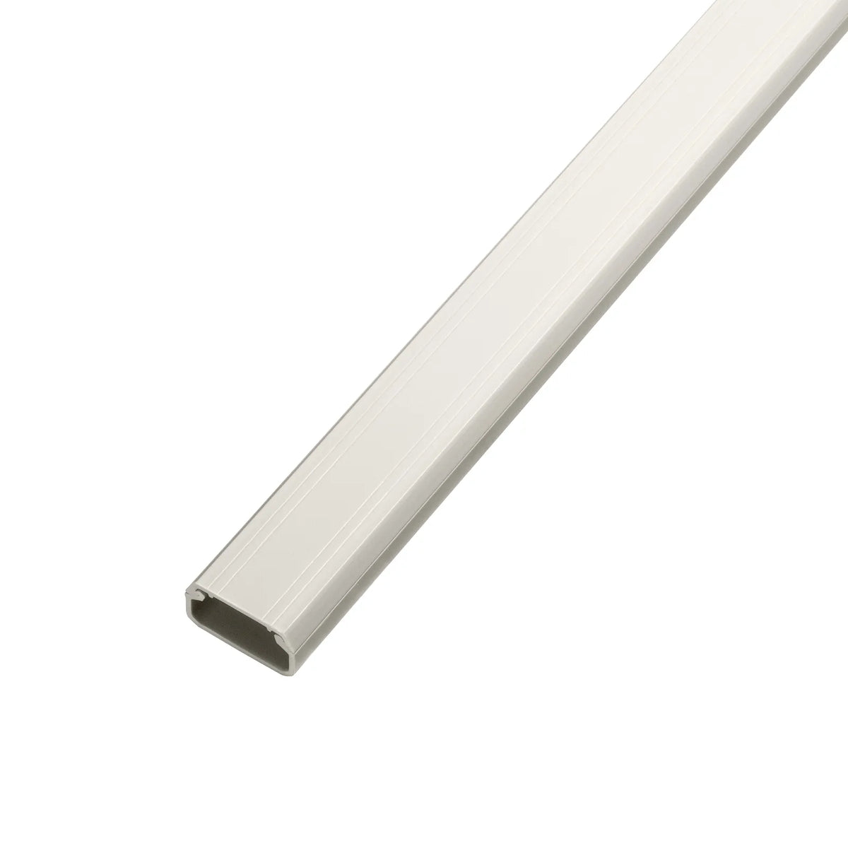 Wall-mounted cable molding (22mm width, square shape, milky white) CA-KK22MW