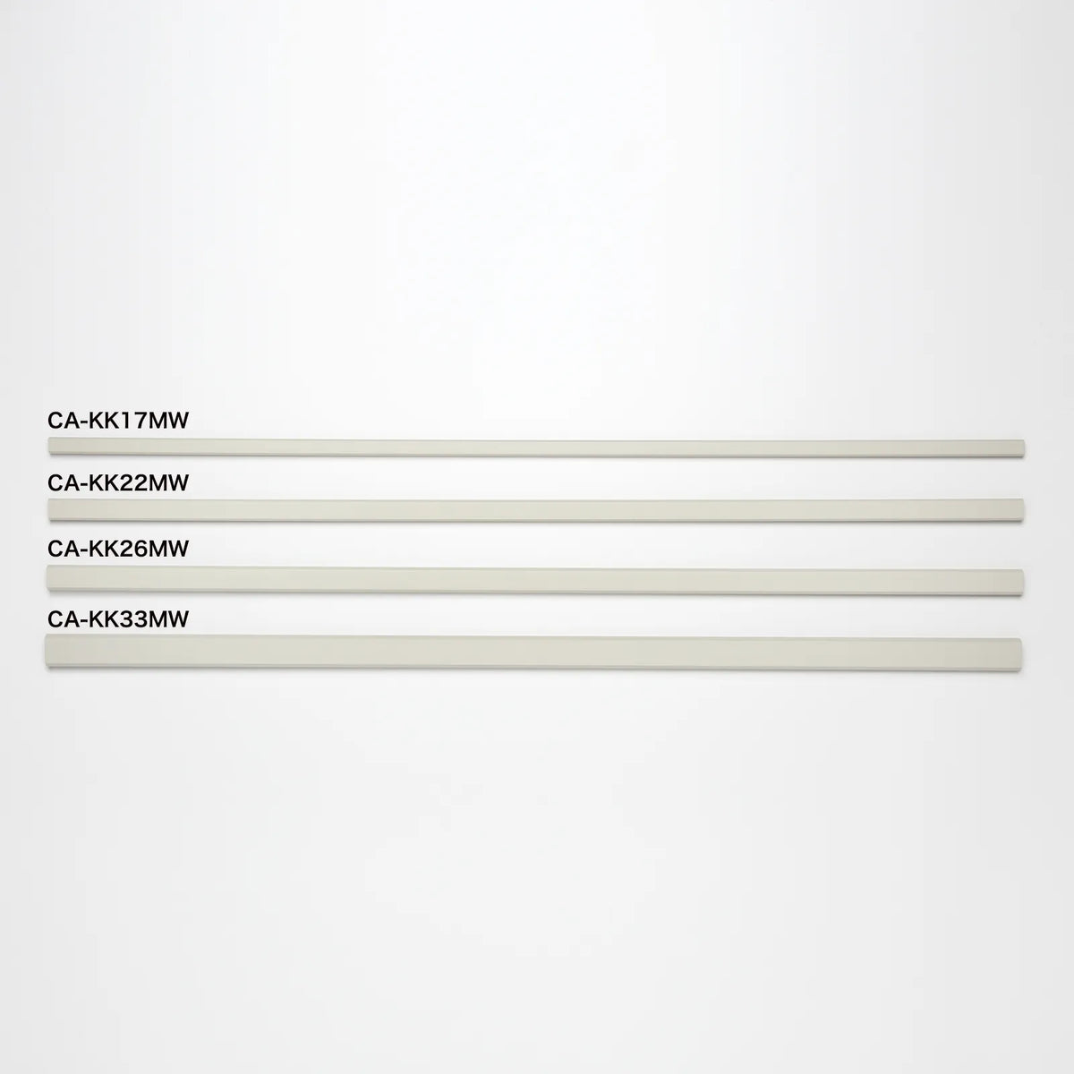Wall-mounted cable molding (22mm width, square shape, milky white) CA-KK22MW