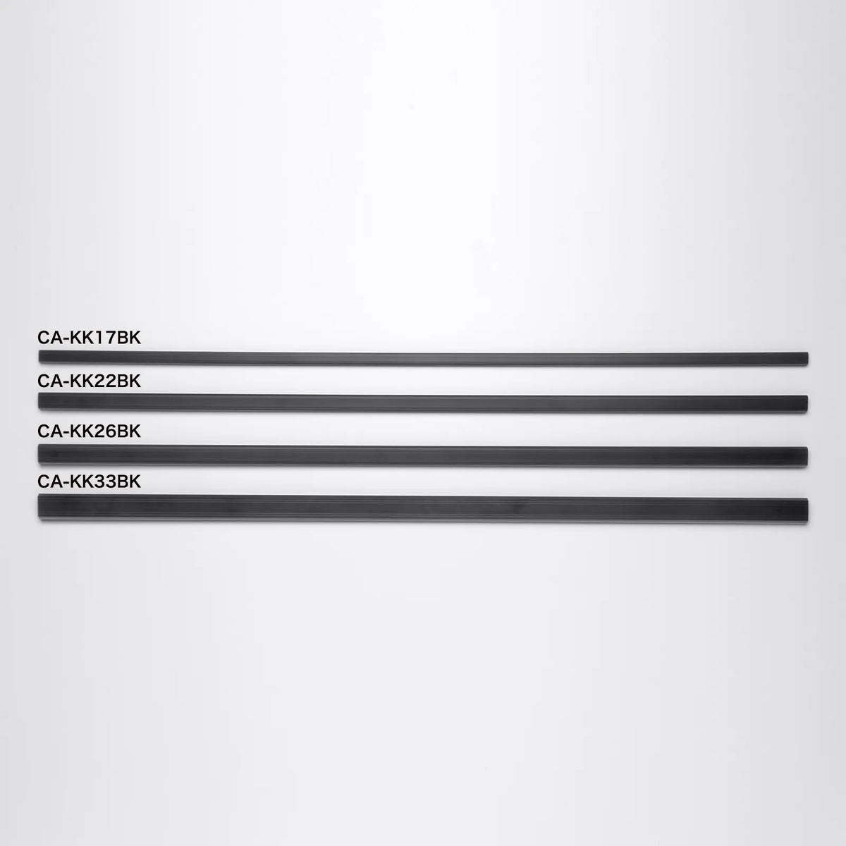 Wall-mounted cable molding (26mm width, square shape, black) CA-KK26BK
