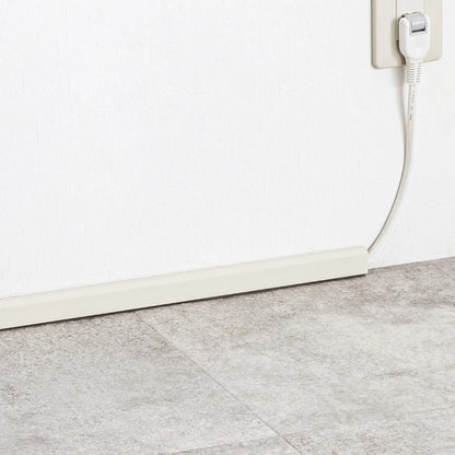 Wall-mounted cable molding (26mm width, square shape, milky white) CA-KK26MW