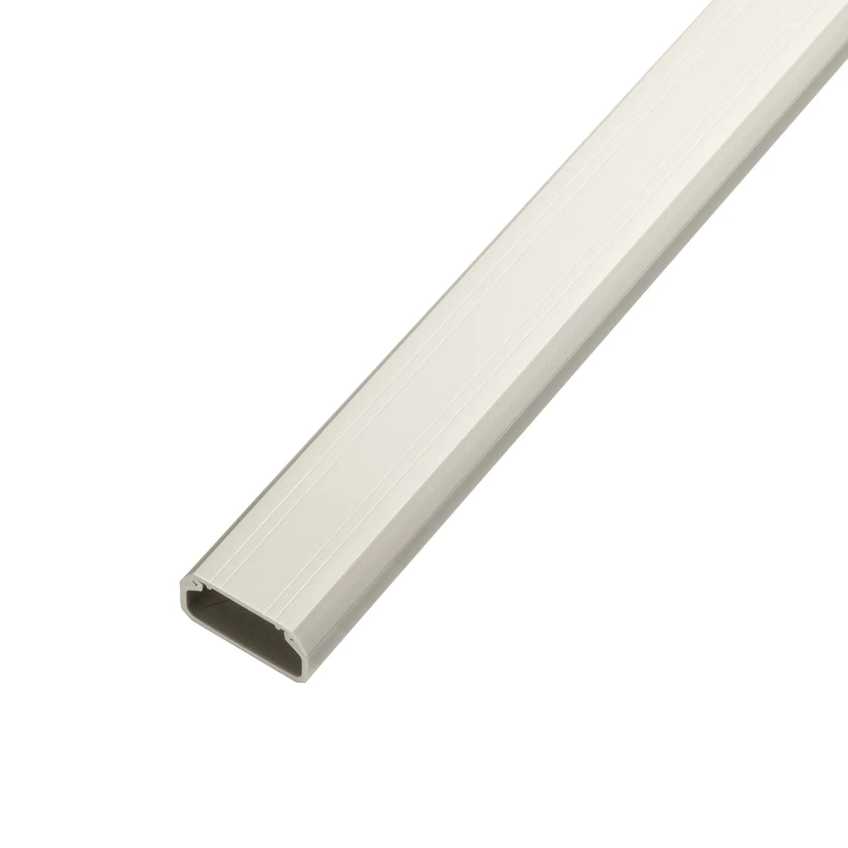 Wall-mounted cable molding (26mm width, square shape, milky white) CA-KK26MW