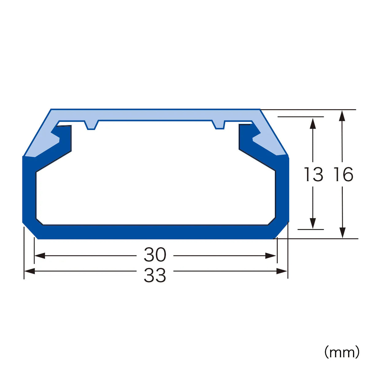 Cable cover (square, brown) CA-KK33BRN