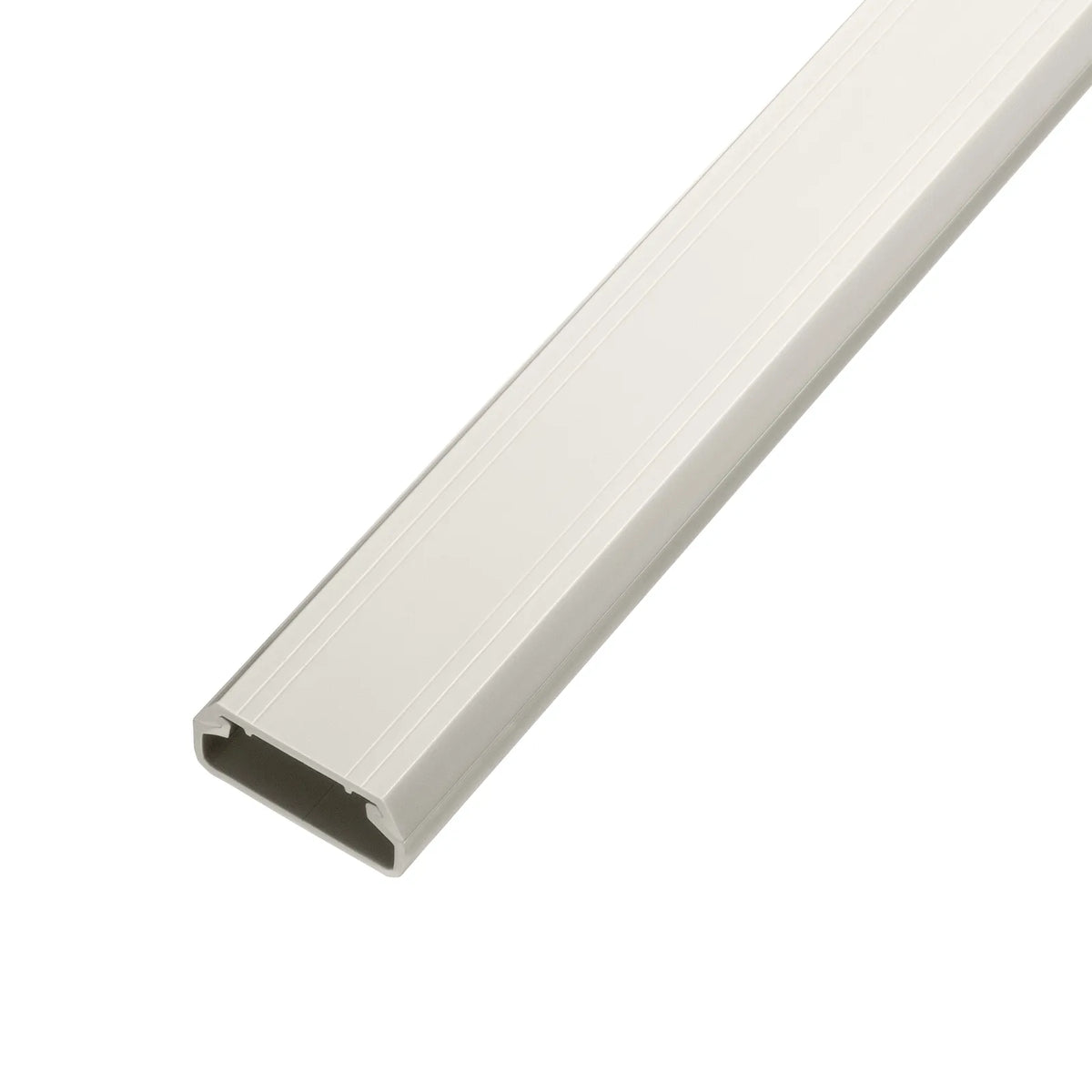 Wall-mounted cable molding (33mm width, square shape, milky white) CA-KK33MW