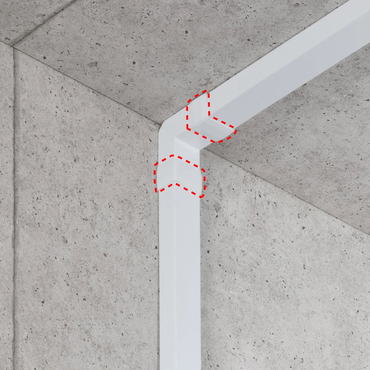 Wiring duct (connecting cover, white) CA-KK40J