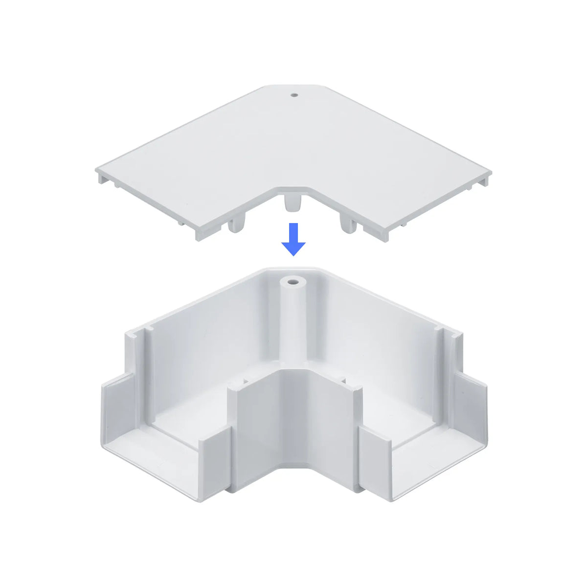 Wiring duct (flat L-shaped, white) CA-KK40L