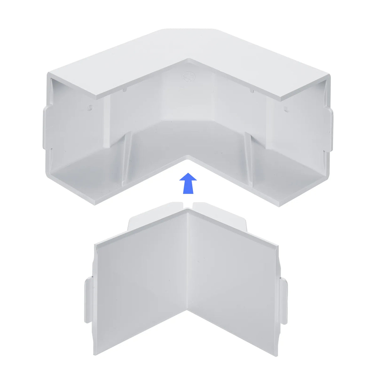 Wiring duct (indoor/outdoor L-shaped, white) CA-KK60DR