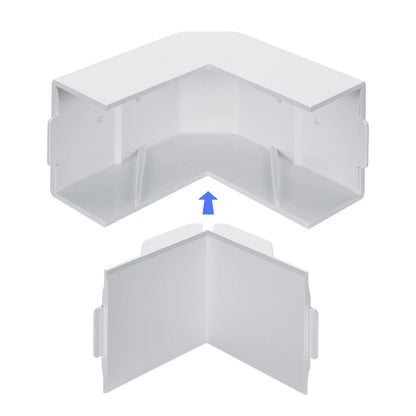 Wiring duct (indoor/outdoor L-shaped, white) CA-KK60DR