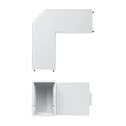 Wiring duct (indoor/outdoor L-shaped, white) CA-KK60DR