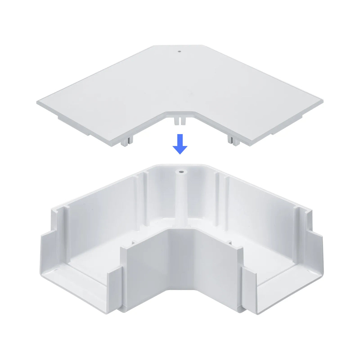 Wiring duct (flat L-shaped, white) CA-KK60L