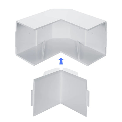 Wiring duct (indoor/outdoor L-shaped, white) CA-KK80DR
