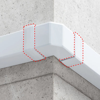 Wiring duct (connecting cover, white) CA-KK80J