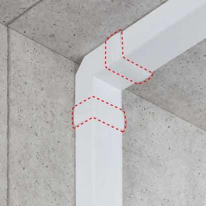Wiring duct (connecting cover, white) CA-KK80J