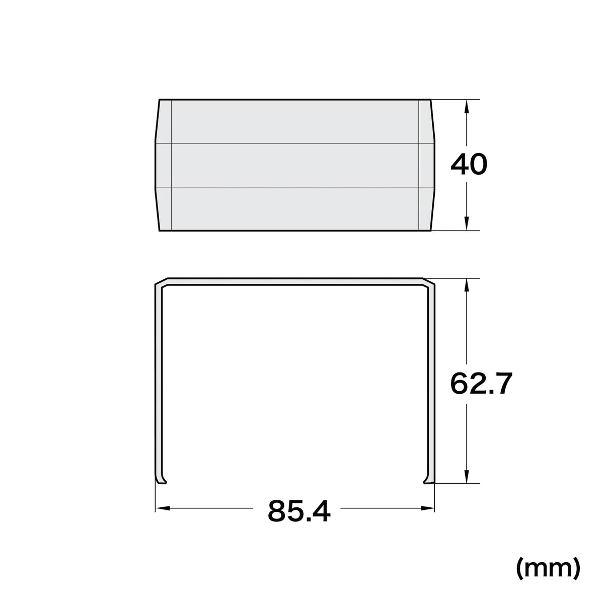 Wiring duct (connecting cover, white) CA-KK80J