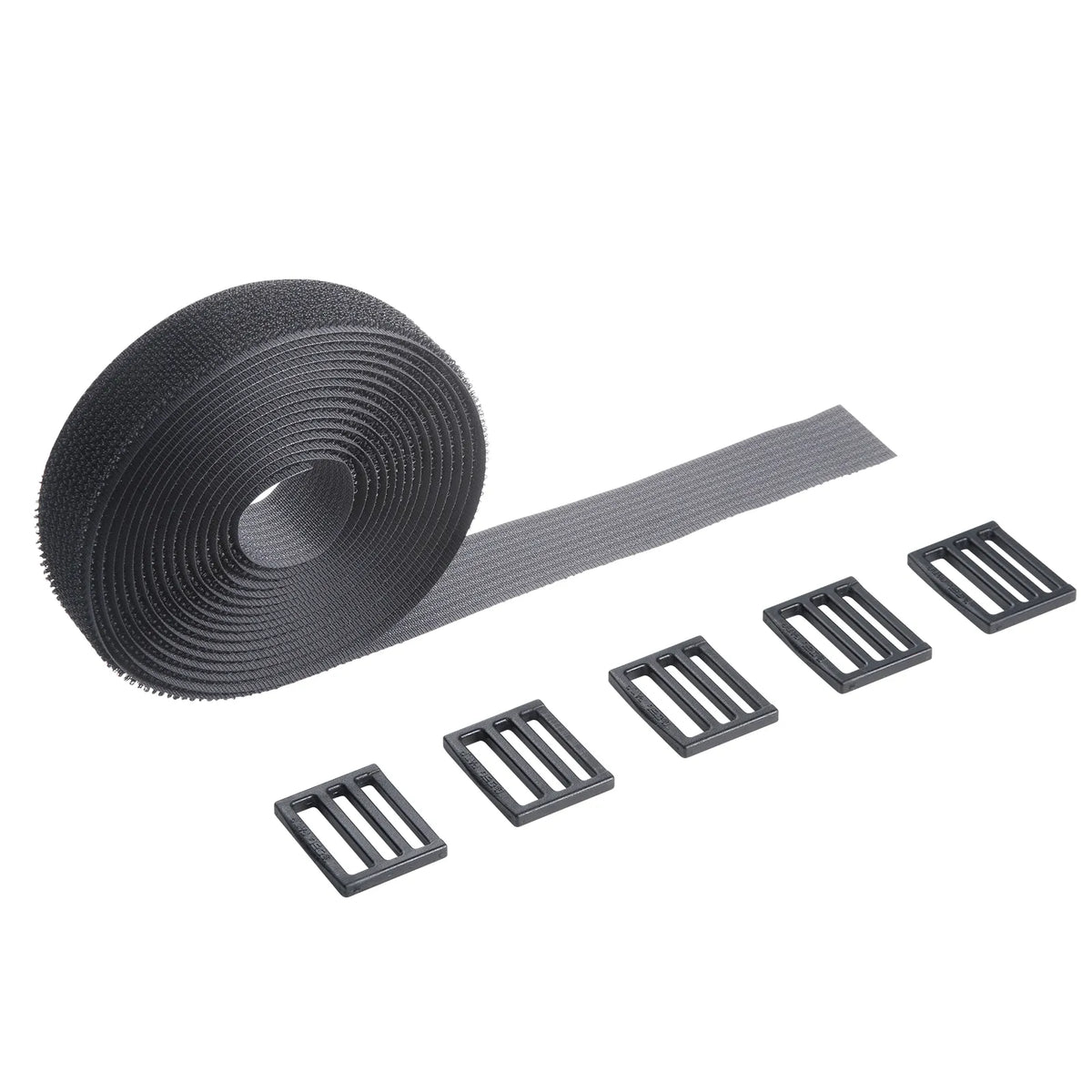 Velcro cable ties (25mm width, 3m length, black, with dedicated hooks) CA-MF10BK