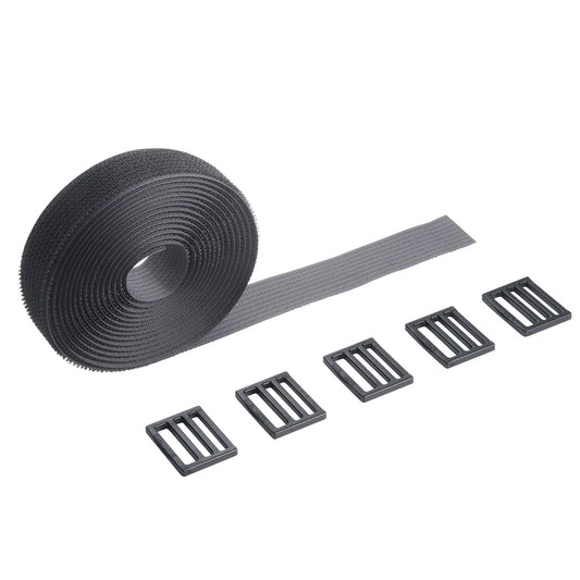 Velcro cable ties (25mm width, 3m length, black, with dedicated hooks) CA-MF10BK