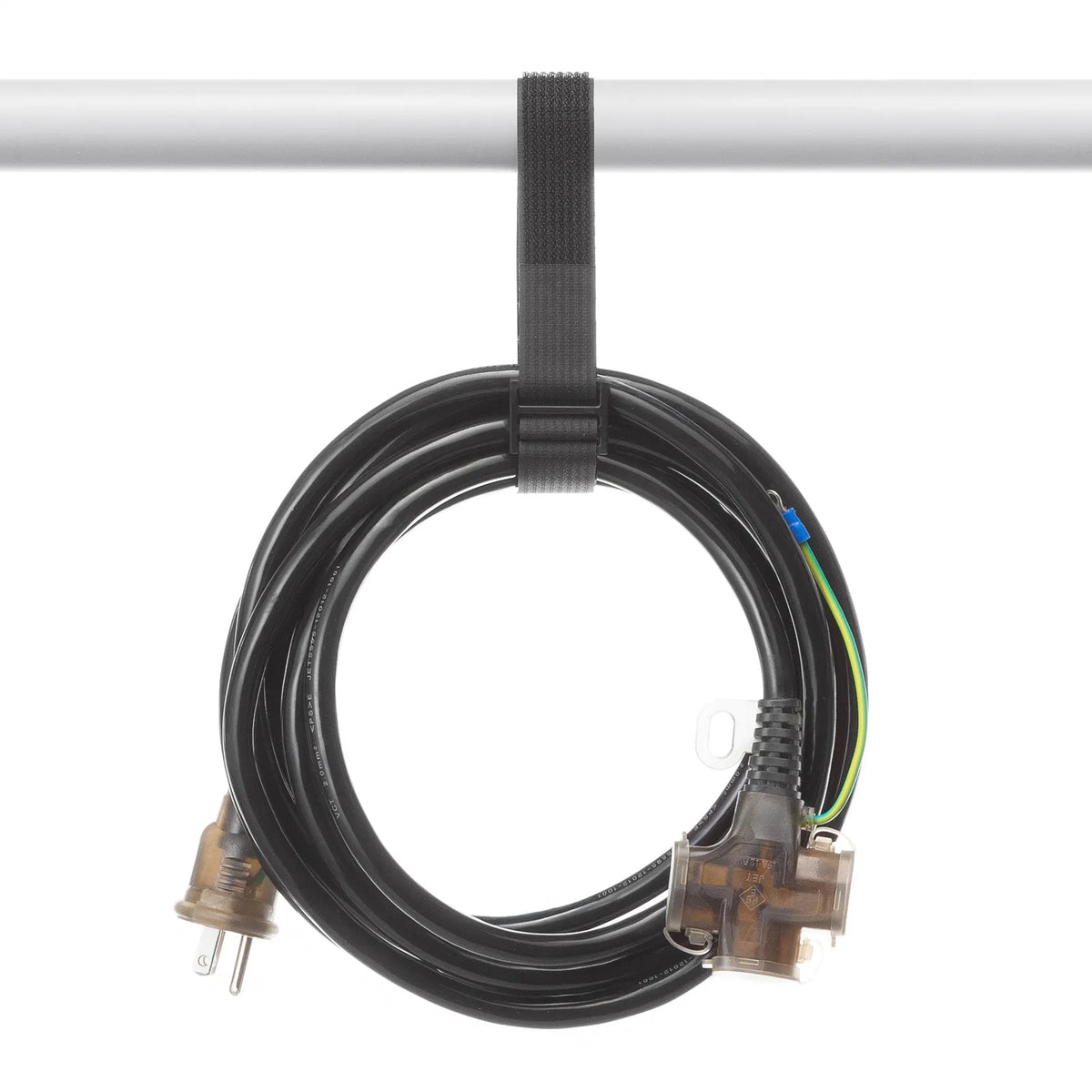 Velcro cable ties (25mm width, 3m length, black, with dedicated hooks) CA-MF10BK