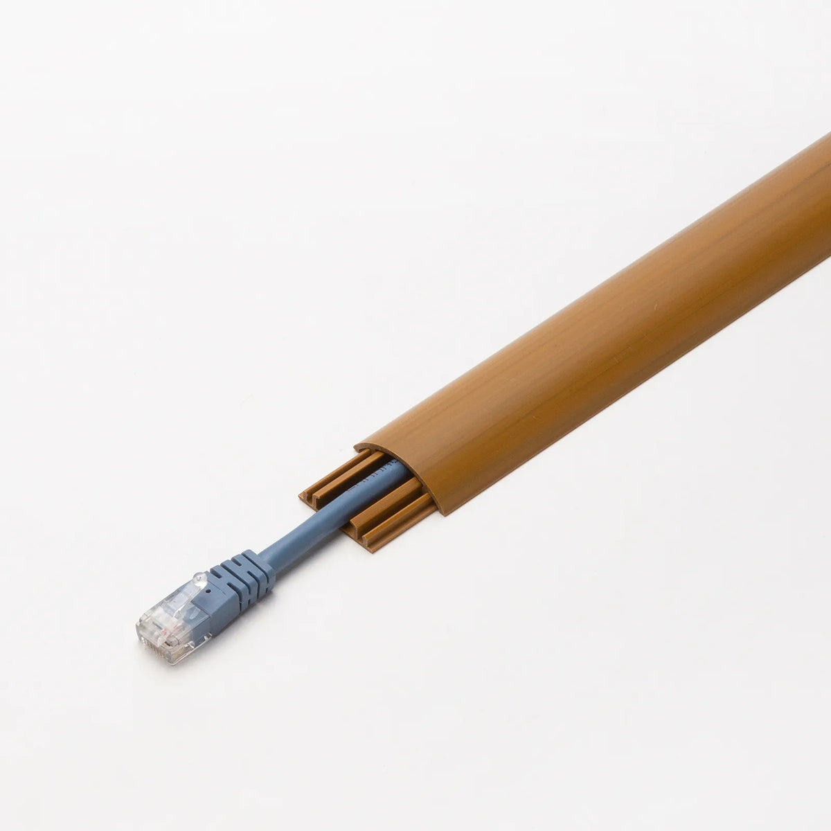 Floor cable molding (30mm width, 1m length, light wood grain) CA-R30LM