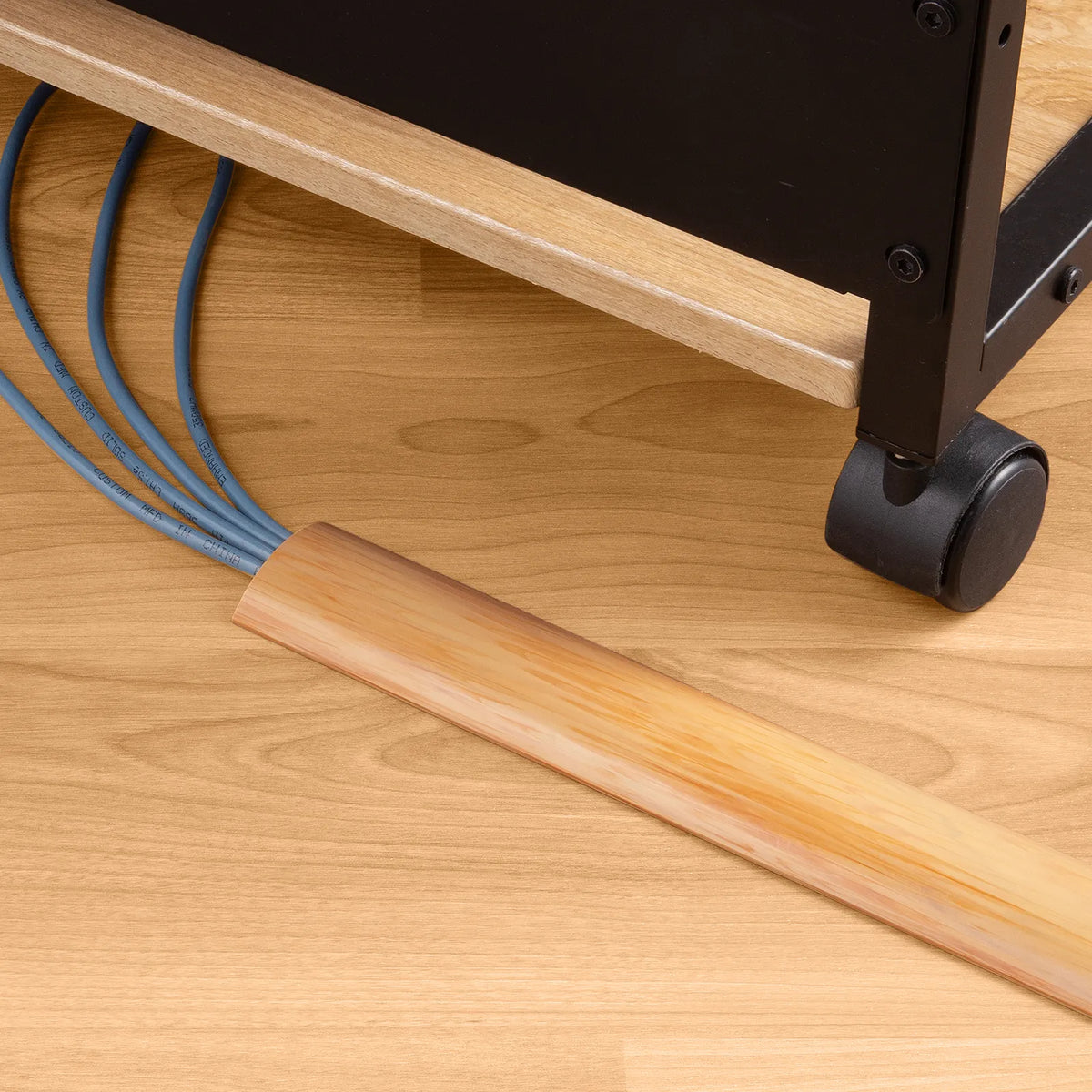 Floor cable molding (50mm width, 1m length, natural wood grain) CA-R50NM