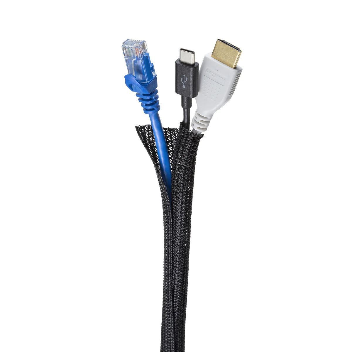 Braided Cable Sleeve (Black, 2m roll, 13mm inner diameter) CA-SL13BK2