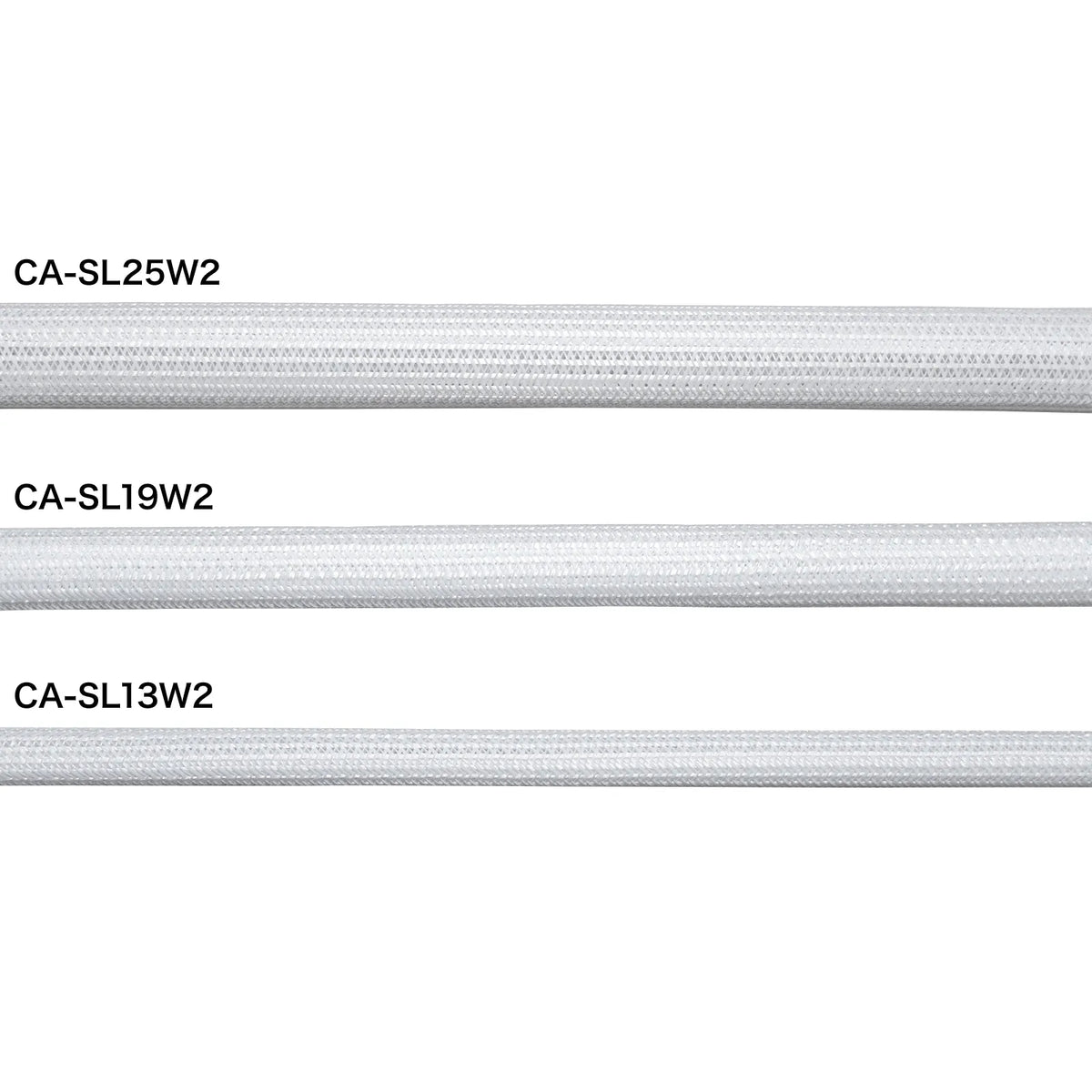 Braided Cable Sleeve (White, 2m roll, 13mm inner diameter) CA-SL13W2