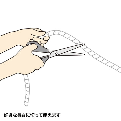 Cable Tie (Spiral, Black) CA-SP20BK