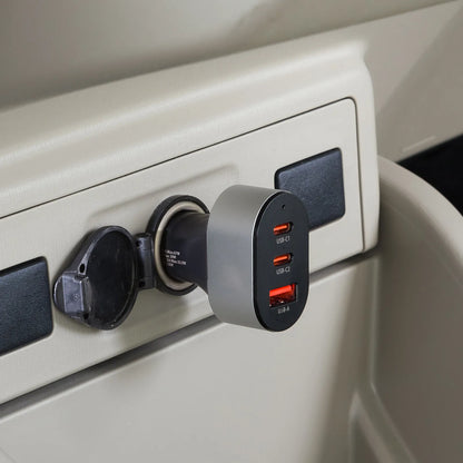USB Power Delivery compatible car charger (3 ports, 67W) CAR-CHR83CPD